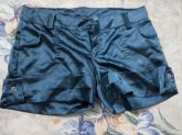 Shorts de Cetim Azul