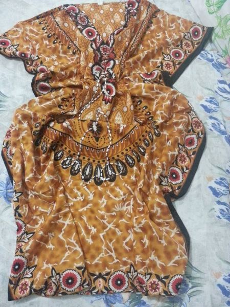 Vestido Longo de Seda Estampado