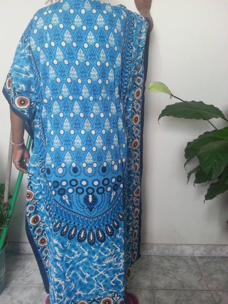 Vestido Longo de Seda Estampado
